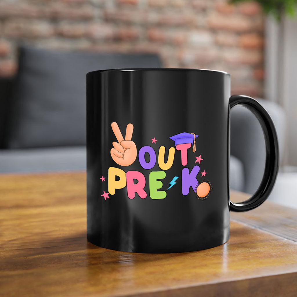 Peace Out PreK Peace Hand 22#- preK-Mug / Coffee Cup