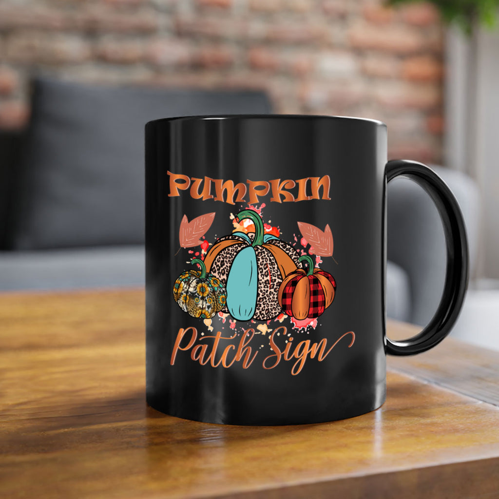Pumpkin Patch Sign 530#- fall-Mug / Coffee Cup