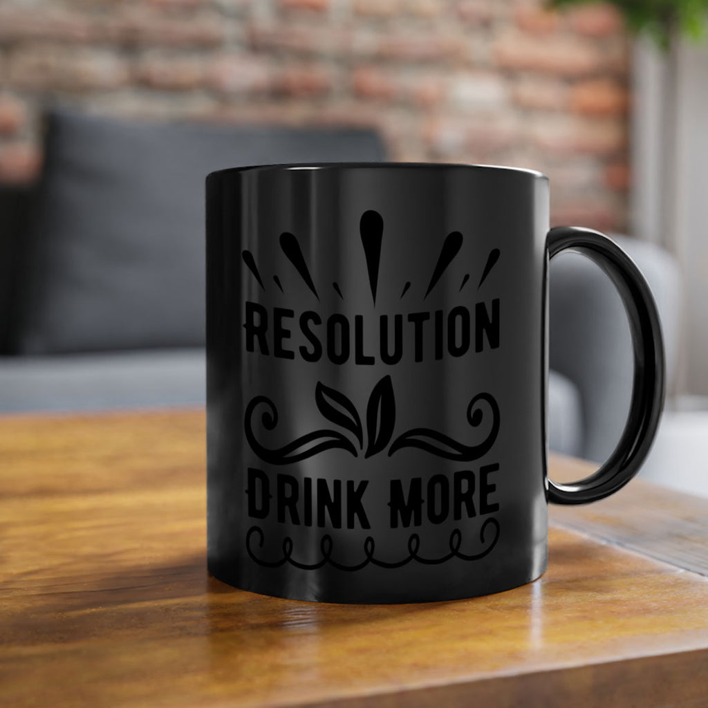 Resolution Drink More 348#- winter-Mug / Coffee Cup