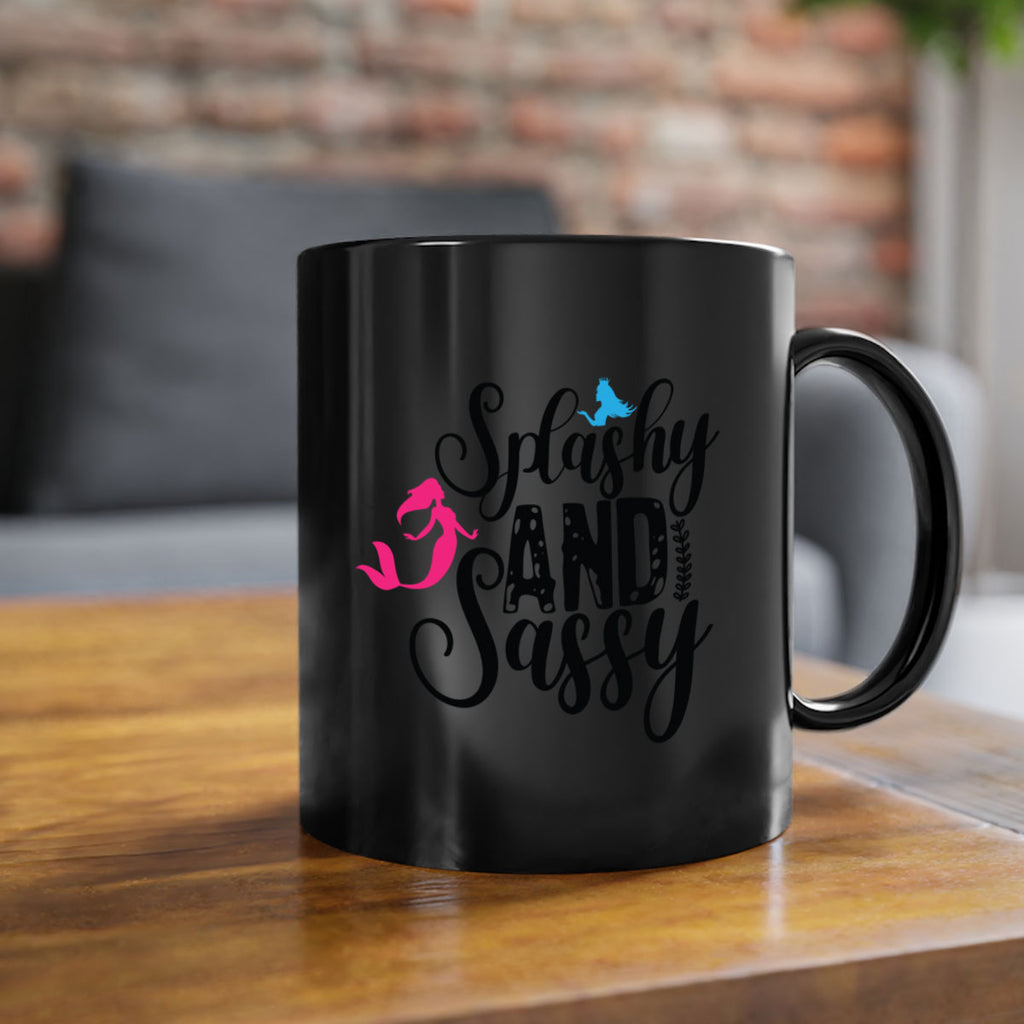 Splashy and Sassy 624#- mermaid-Mug / Coffee Cup