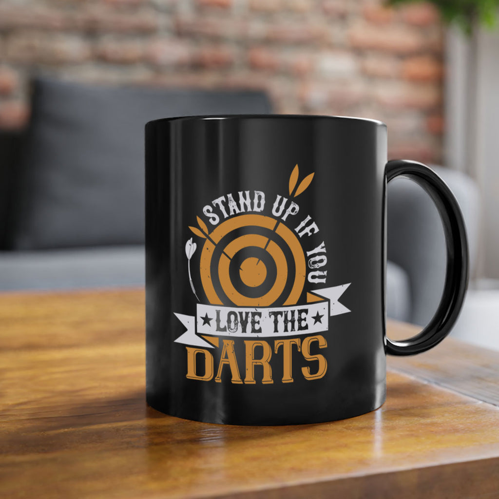 Stand up if you love the darts 1825#- darts-Mug / Coffee Cup