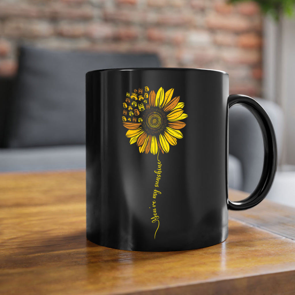 Sunflower Owl You Are My A TurtleRabbit 19#- owl-Mug / Coffee Cup