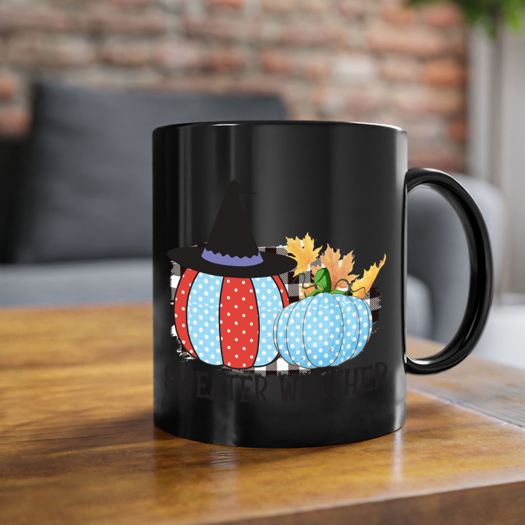 Sweater Weather Pumpkin Gnome 586#- fall-Mug / Coffee Cup