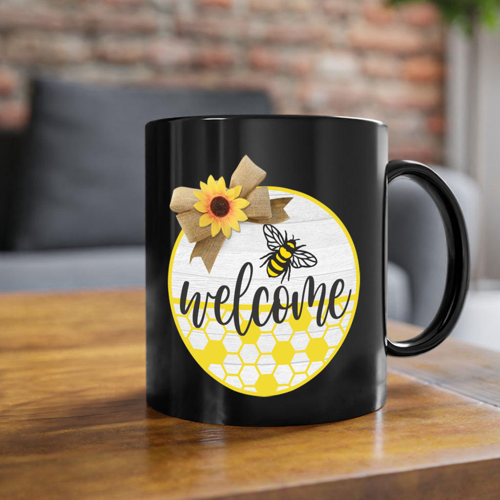 Welcome Bee and hive Mockup566#- spring-Mug / Coffee Cup