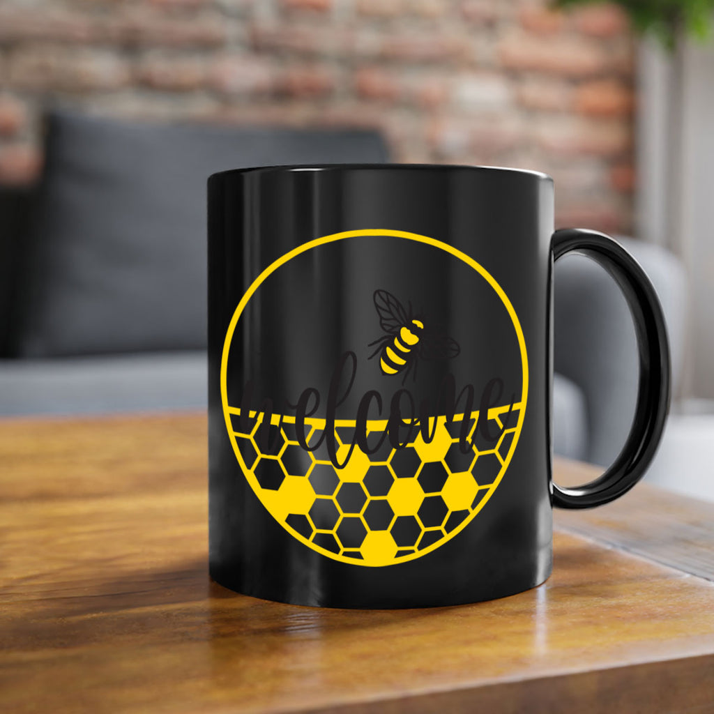 Welcome Bee and hive567#- spring-Mug / Coffee Cup