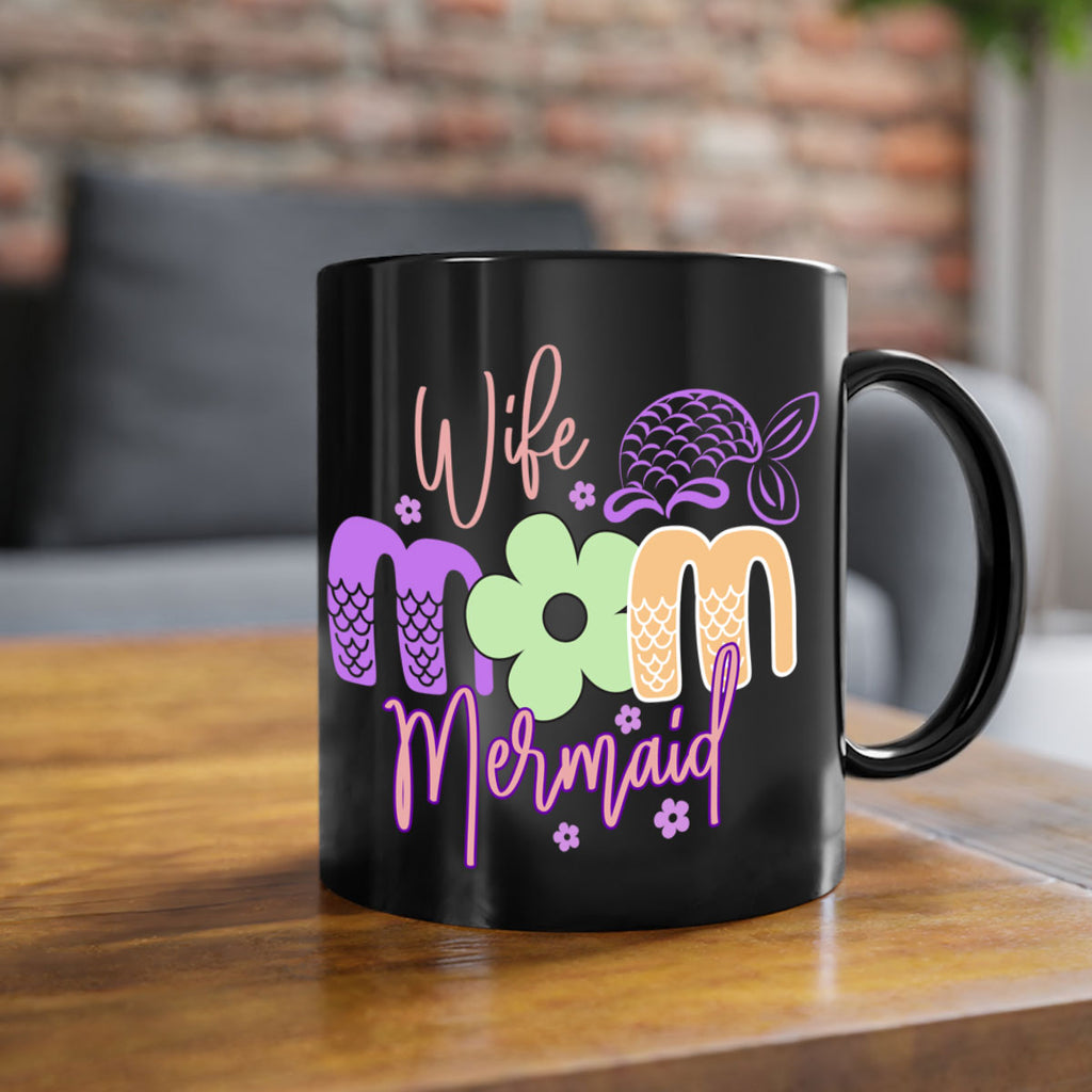 Wife Mom Mermaid 677#- mermaid-Mug / Coffee Cup