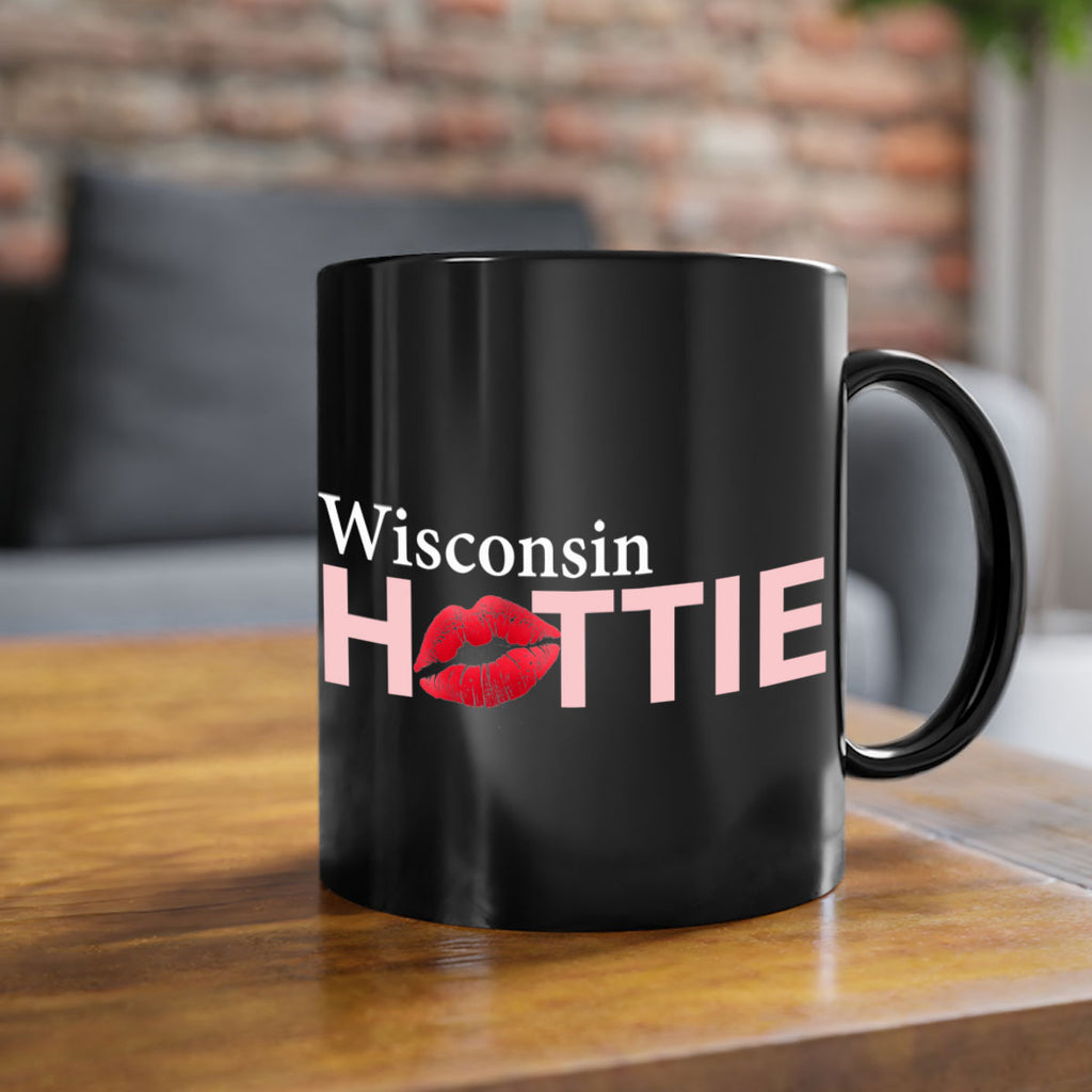 Wisconsin Hottie With Red Lips 103#- Hottie Collection-Mug / Coffee Cup