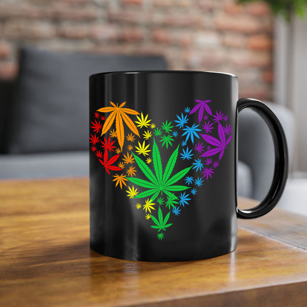 marijuana heart 200#- marijuana-Mug / Coffee Cup