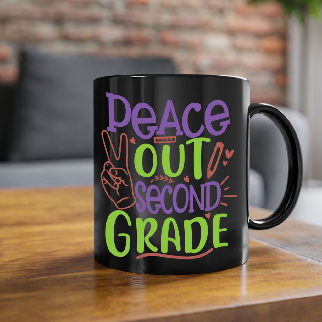 peace out 2nd grade 1#- second grade-Mug / Coffee Cup