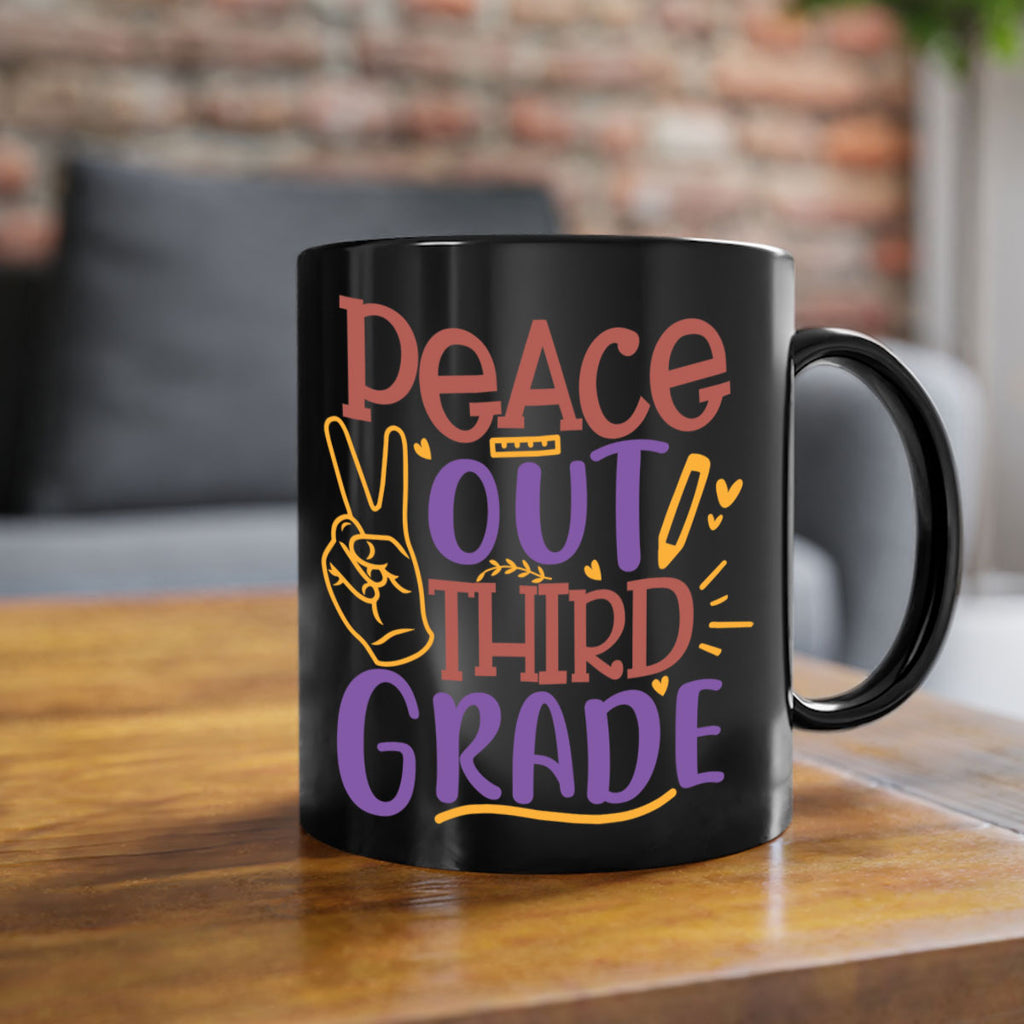 peace out 3rd grade 1#- Third Grade-Mug / Coffee Cup