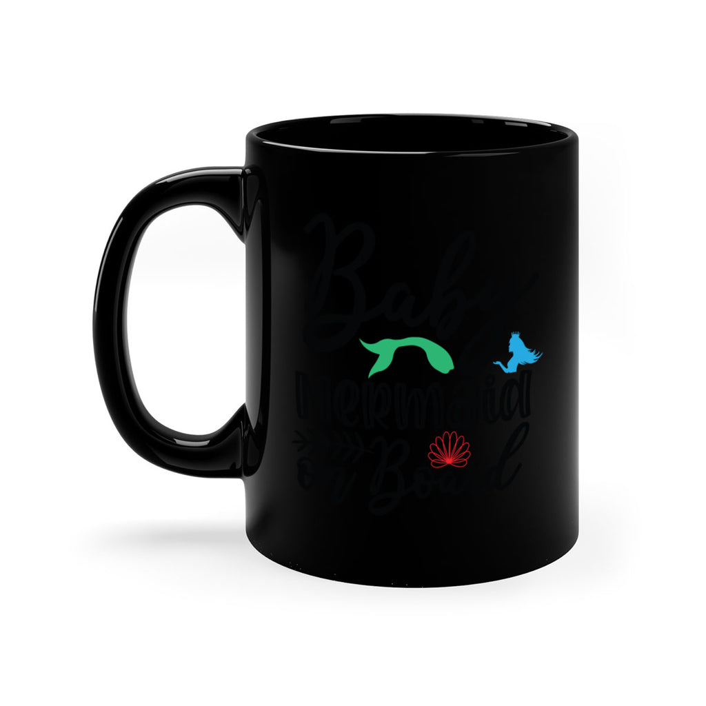 Baby Mermaid on Board 38#- mermaid-Mug / Coffee Cup