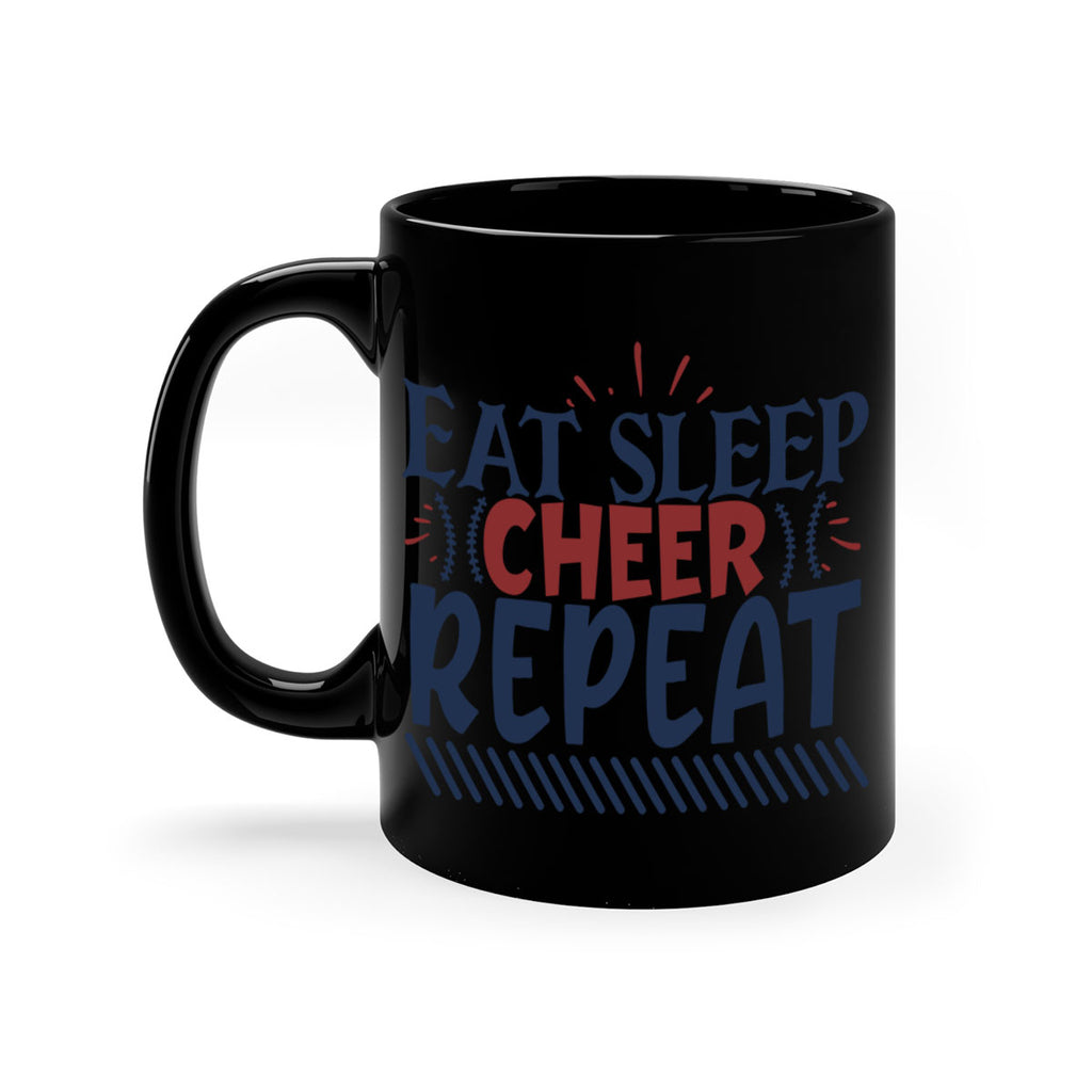 Eat sleep cheer repeat 1547#- football-Mug / Coffee Cup
