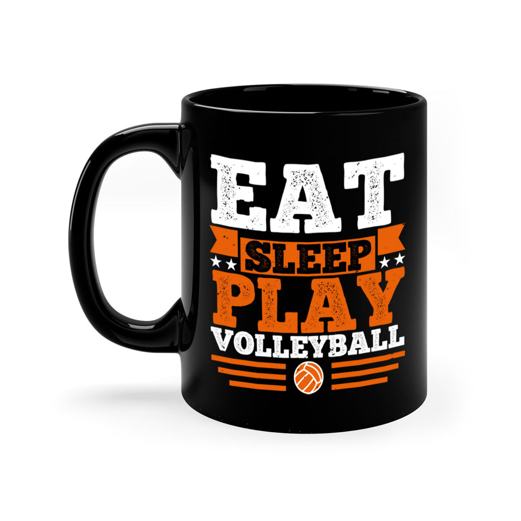 Eat sleep play volleyball 2341#- basketball-Mug / Coffee Cup
