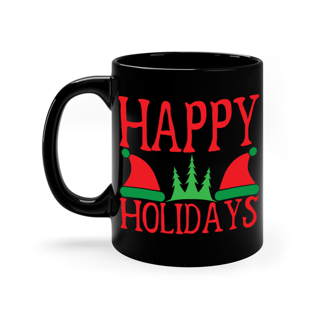 Happy Holidays 136#- winter-Mug / Coffee Cup