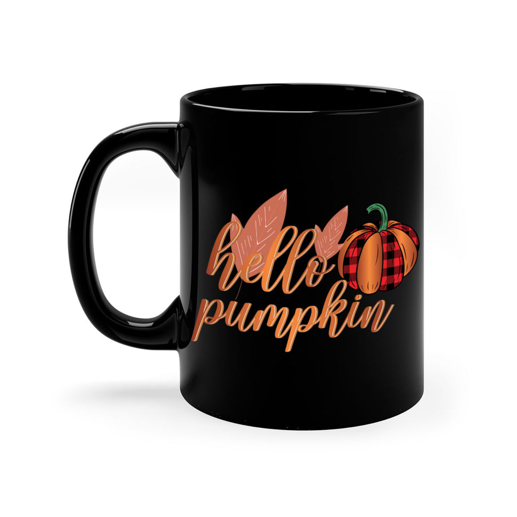 Hello Pumpkin 294#- fall-Mug / Coffee Cup