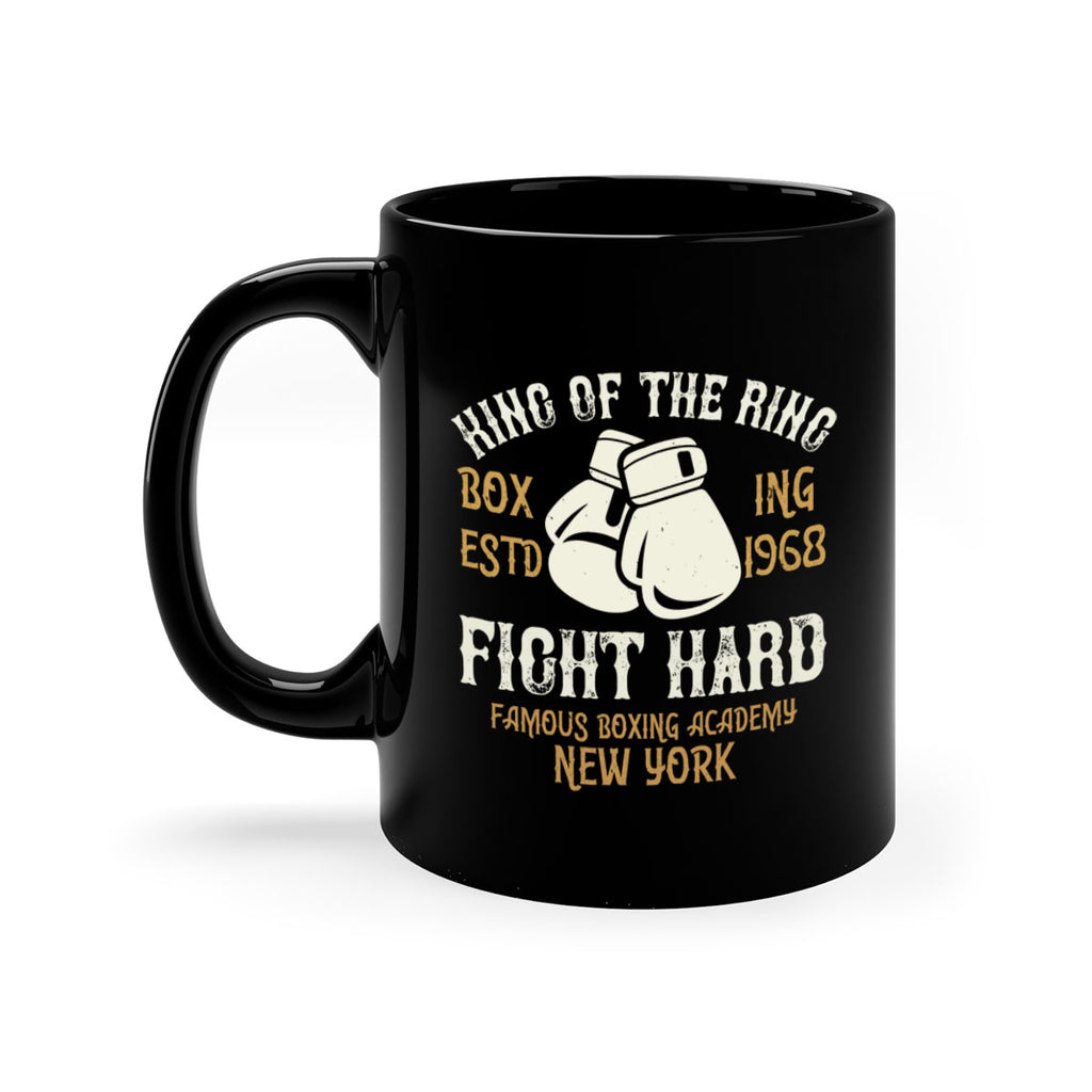 King Of The Ring Boxing Estd Fight Hard Famous Boxing Academy New York 1907#- boxing-Mug / Coffee Cup