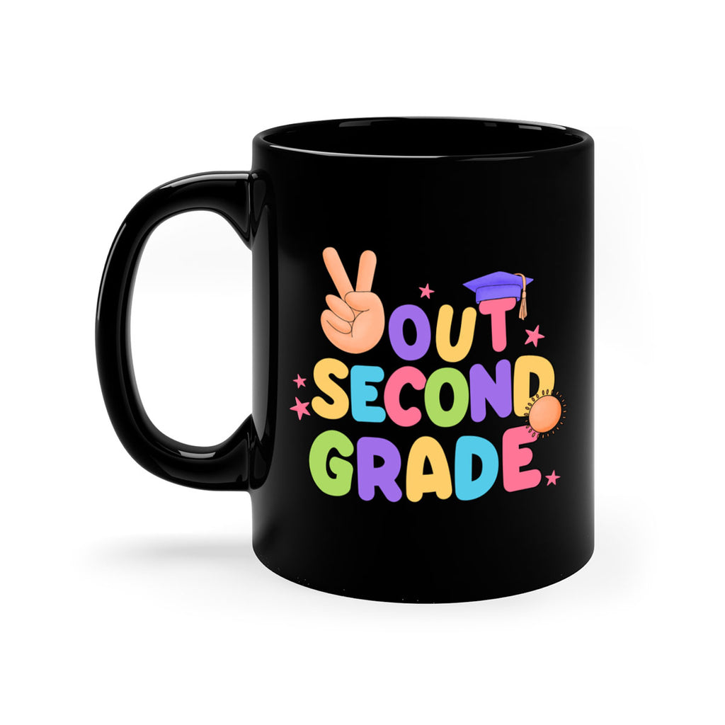 Peace Out 2nd Grade Peace 18#- second grade-Mug / Coffee Cup