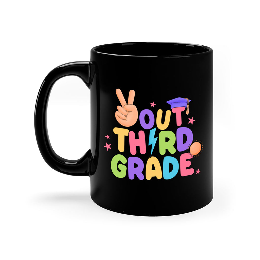 Peace Out 3rd Grade Peace 18#- Third Grade-Mug / Coffee Cup
