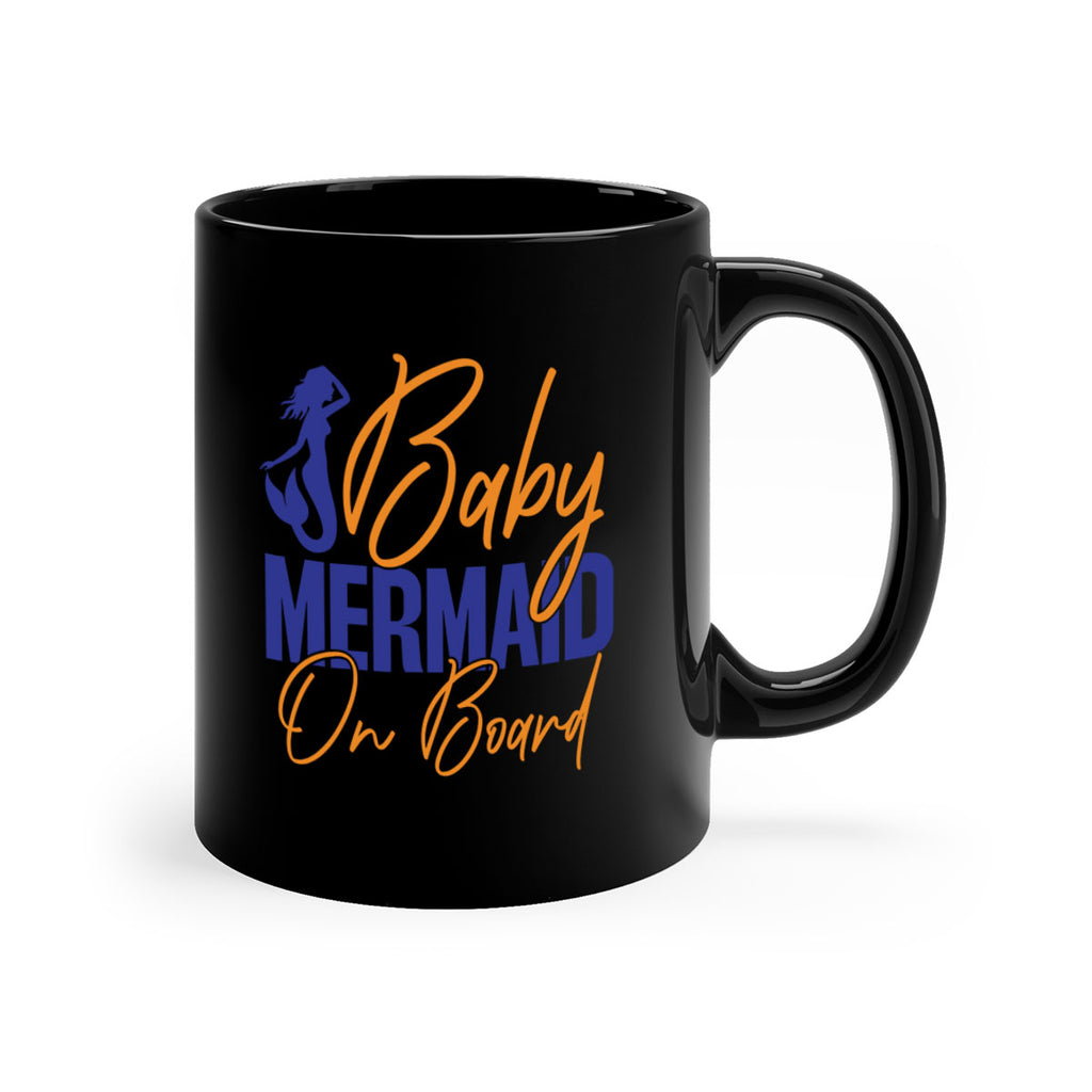 Baby Mermaid on Board 20#- mermaid-Mug / Coffee Cup