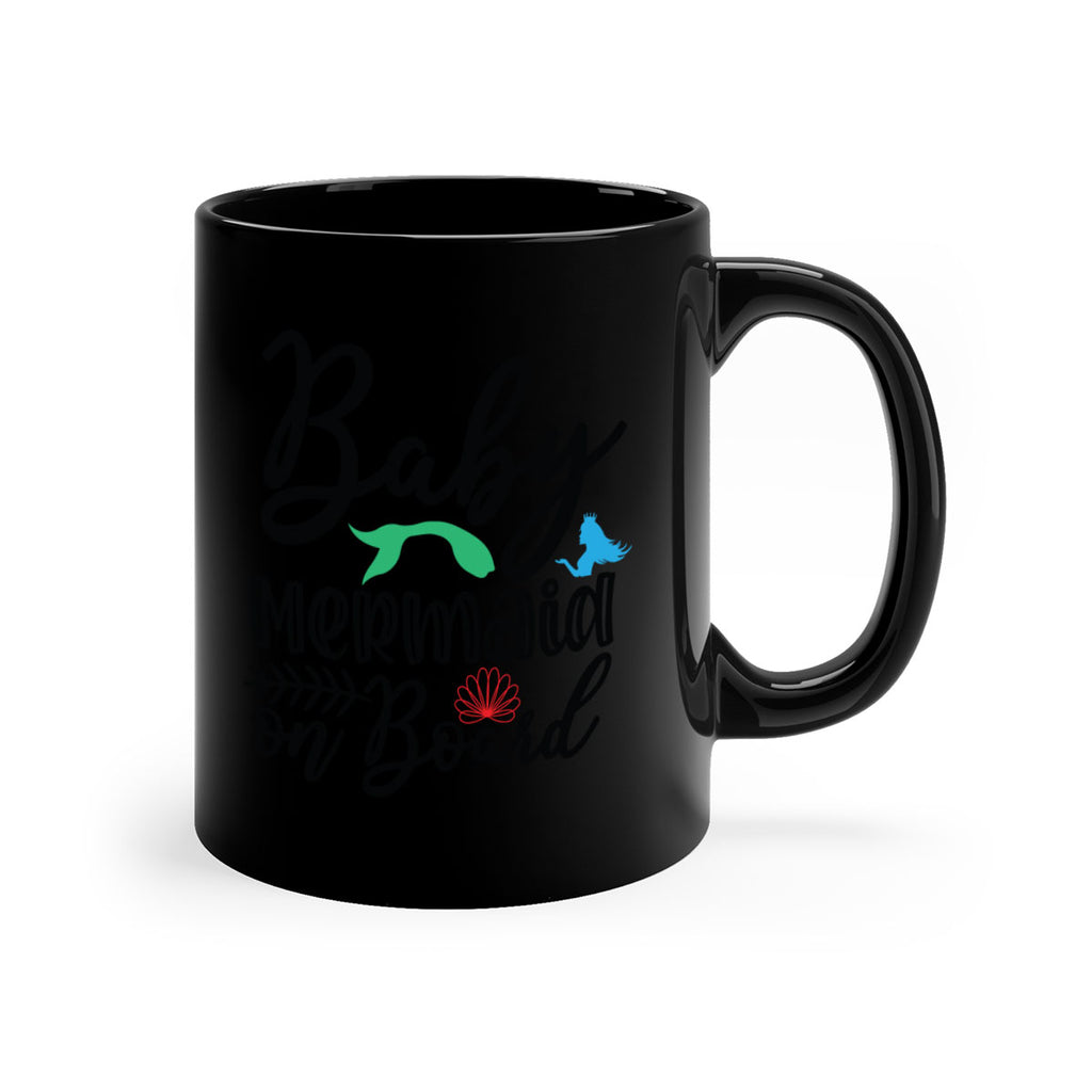 Baby Mermaid on Board 38#- mermaid-Mug / Coffee Cup