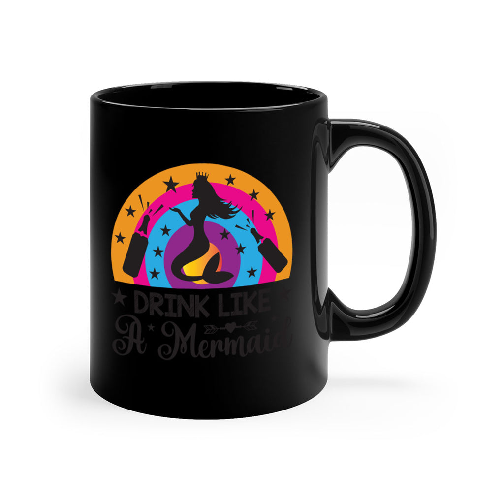 Drink like a mermaid 150#- mermaid-Mug / Coffee Cup