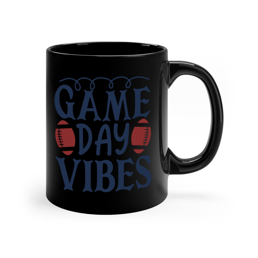 Game day vibes 1541#- football-Mug / Coffee Cup