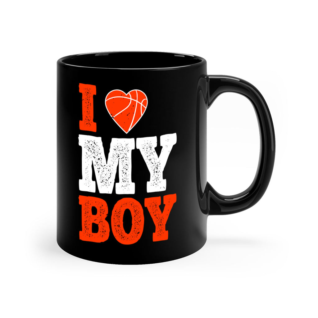 I love my boy 2255#- basketball-Mug / Coffee Cup