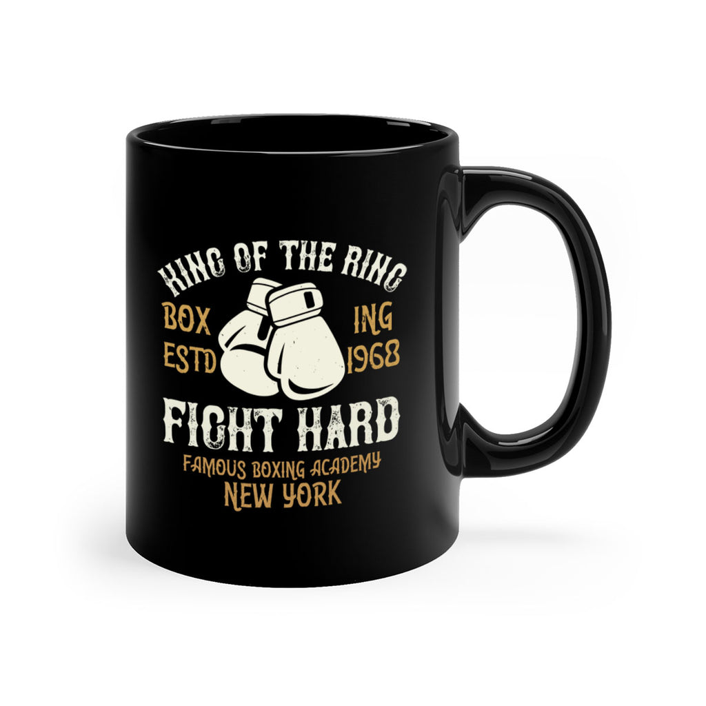 King Of The Ring Boxing Estd Fight Hard Famous Boxing Academy New York 1907#- boxing-Mug / Coffee Cup