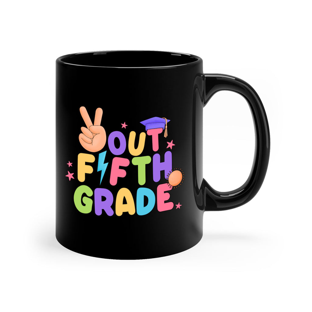 Peace Out 5th Grade Peace 20#- 5th grade-Mug / Coffee Cup