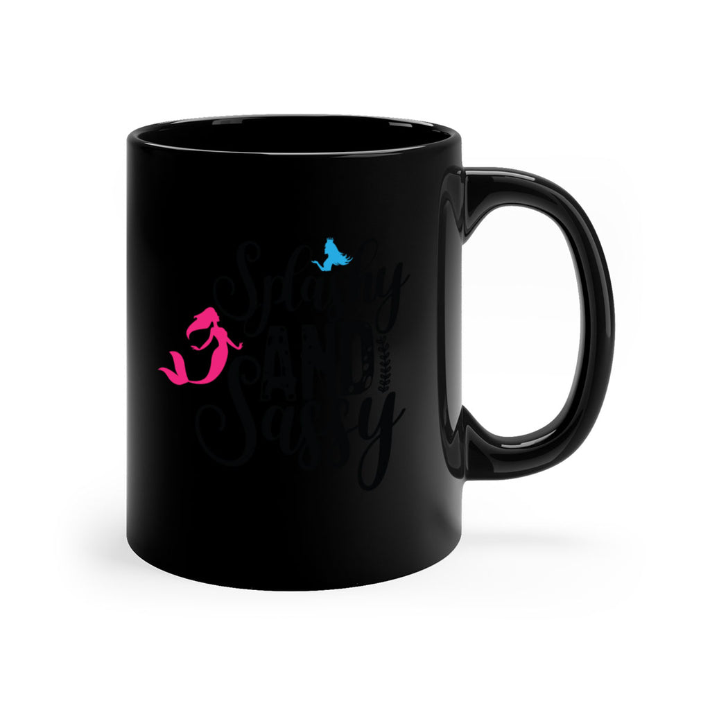 Splashy and Sassy 624#- mermaid-Mug / Coffee Cup