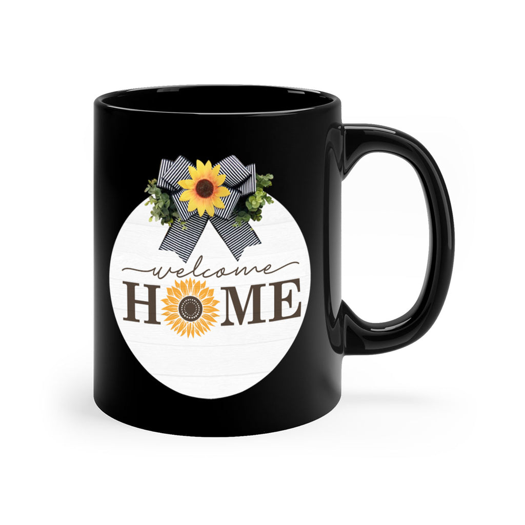 Welcome Home sunflower Mockup572#- spring-Mug / Coffee Cup