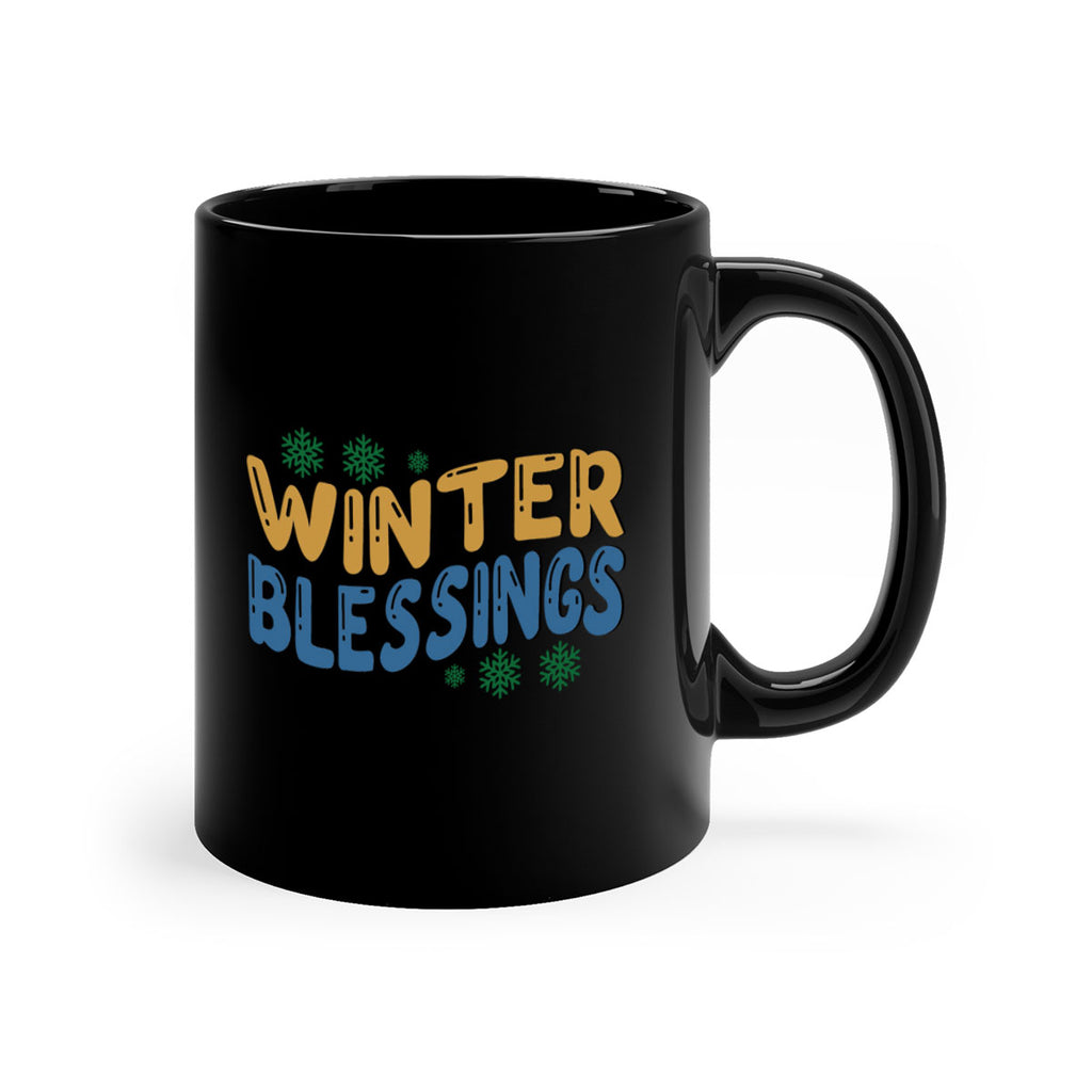 Winter Blessings 547#- winter-Mug / Coffee Cup