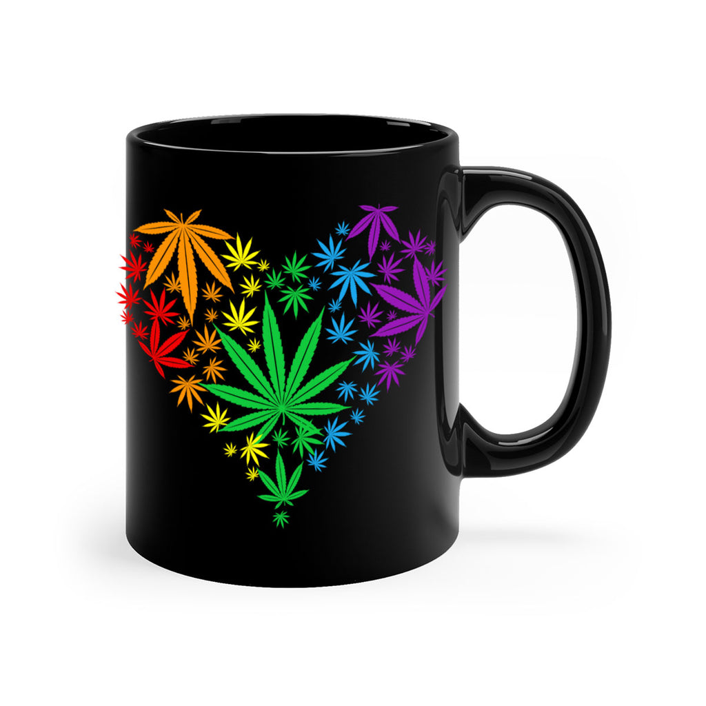 marijuana heart 200#- marijuana-Mug / Coffee Cup
