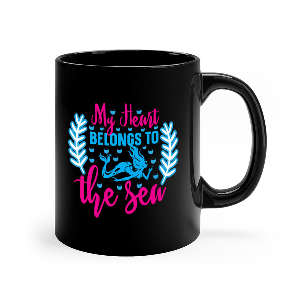 my heart belongs to the sea 516#- mermaid-Mug / Coffee Cup
