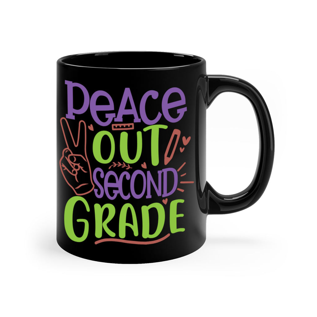peace out 2nd grade 1#- second grade-Mug / Coffee Cup