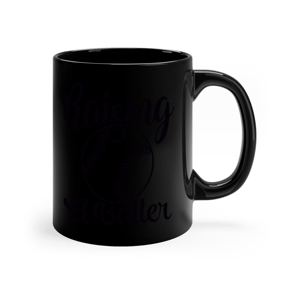 raising a baller 2277#- softball-Mug / Coffee Cup