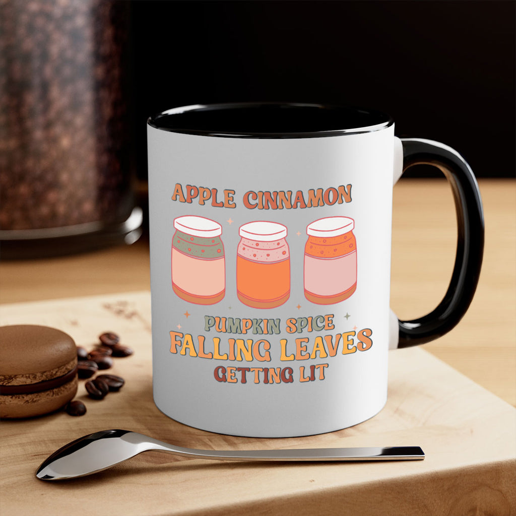 Apple Cinnamon Pumpkin Spice Falling Leaves Getting Lit 12#- fall-Mug / Coffee Cup