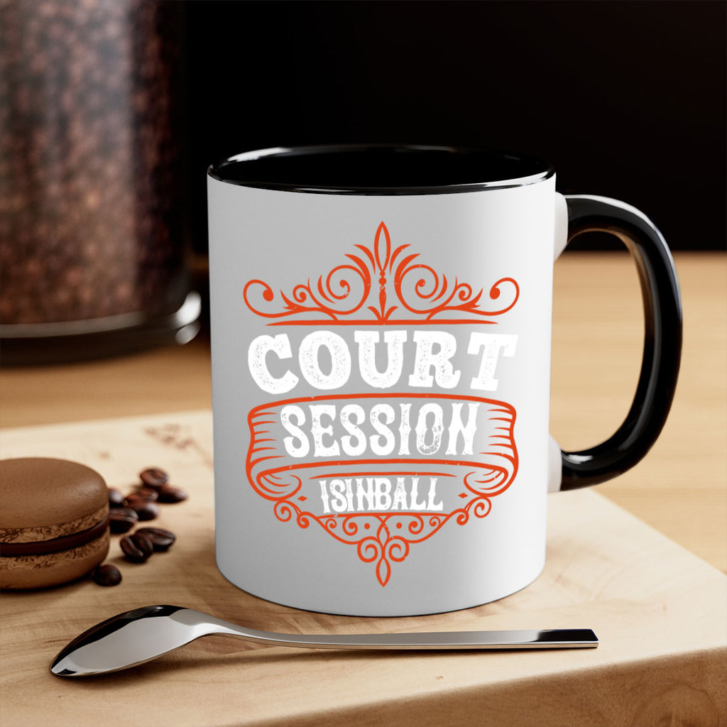 Court is in ball session 1350#- basketball-Mug / Coffee Cup