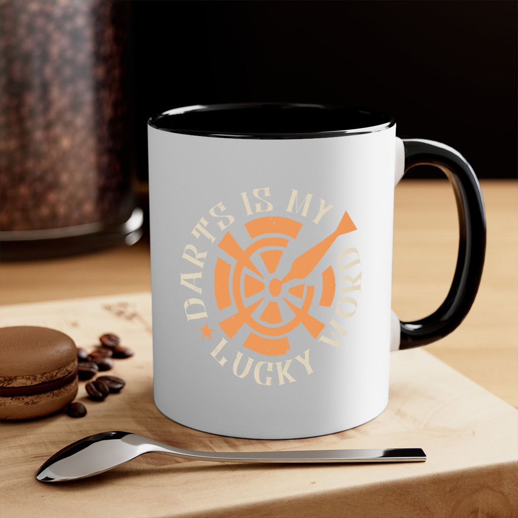 Darts Is My Lucky Word 2352#- darts-Mug / Coffee Cup
