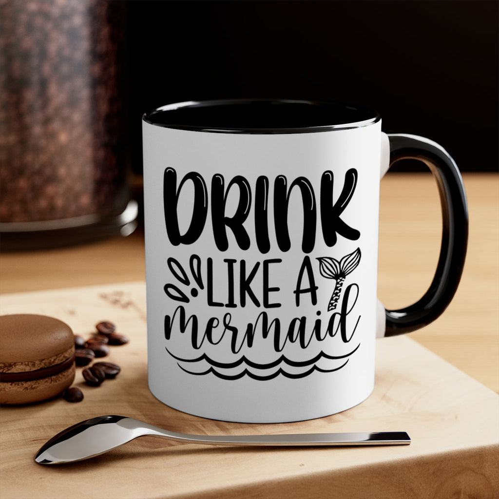 Drink Like A Mermaid 145#- mermaid-Mug / Coffee Cup