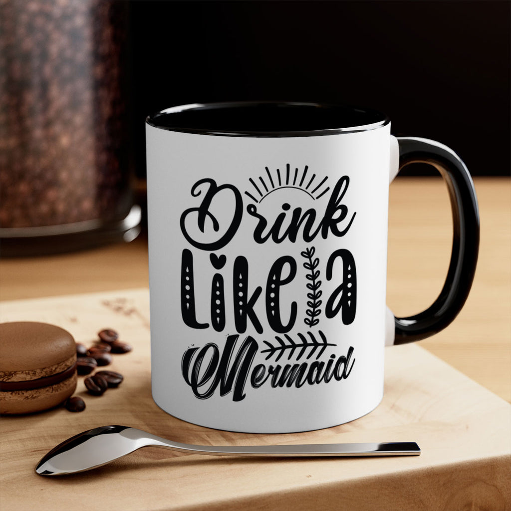 Drink Like a Mermaid 152#- mermaid-Mug / Coffee Cup