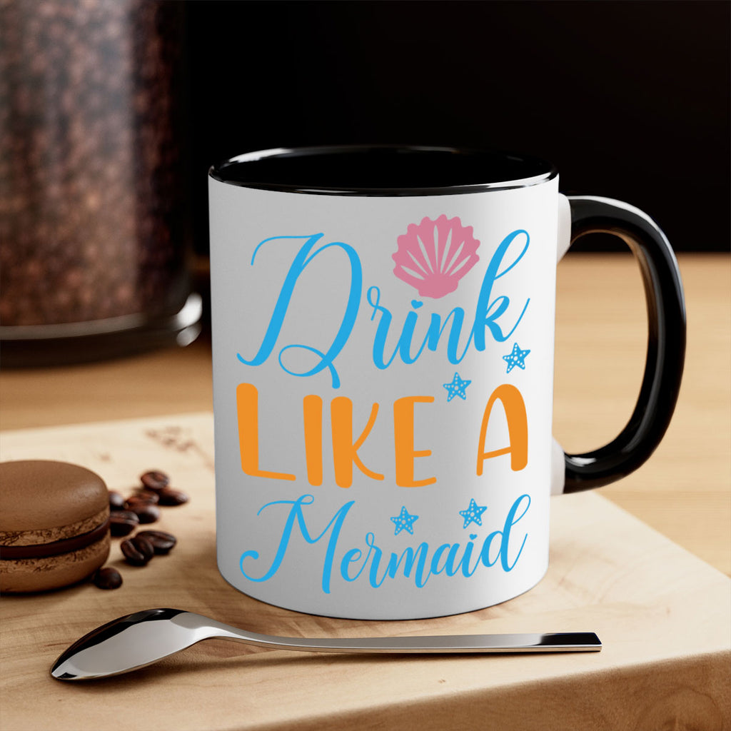Drink Like a Mermaid 153#- mermaid-Mug / Coffee Cup