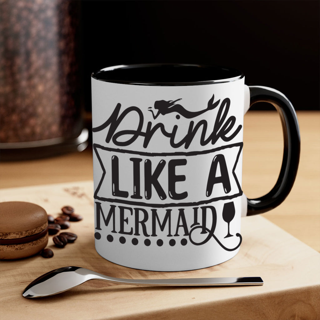 Drink like a mermaid 147#- mermaid-Mug / Coffee Cup