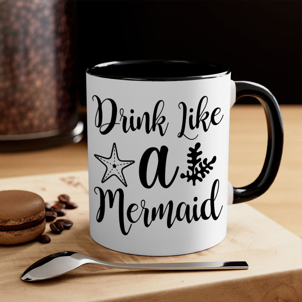 Drink like a mermaid 149#- mermaid-Mug / Coffee Cup