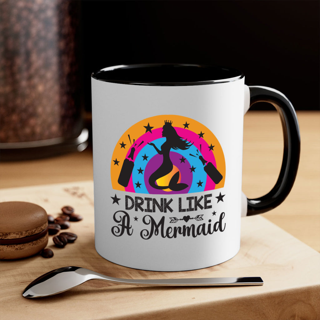 Drink like a mermaid 150#- mermaid-Mug / Coffee Cup