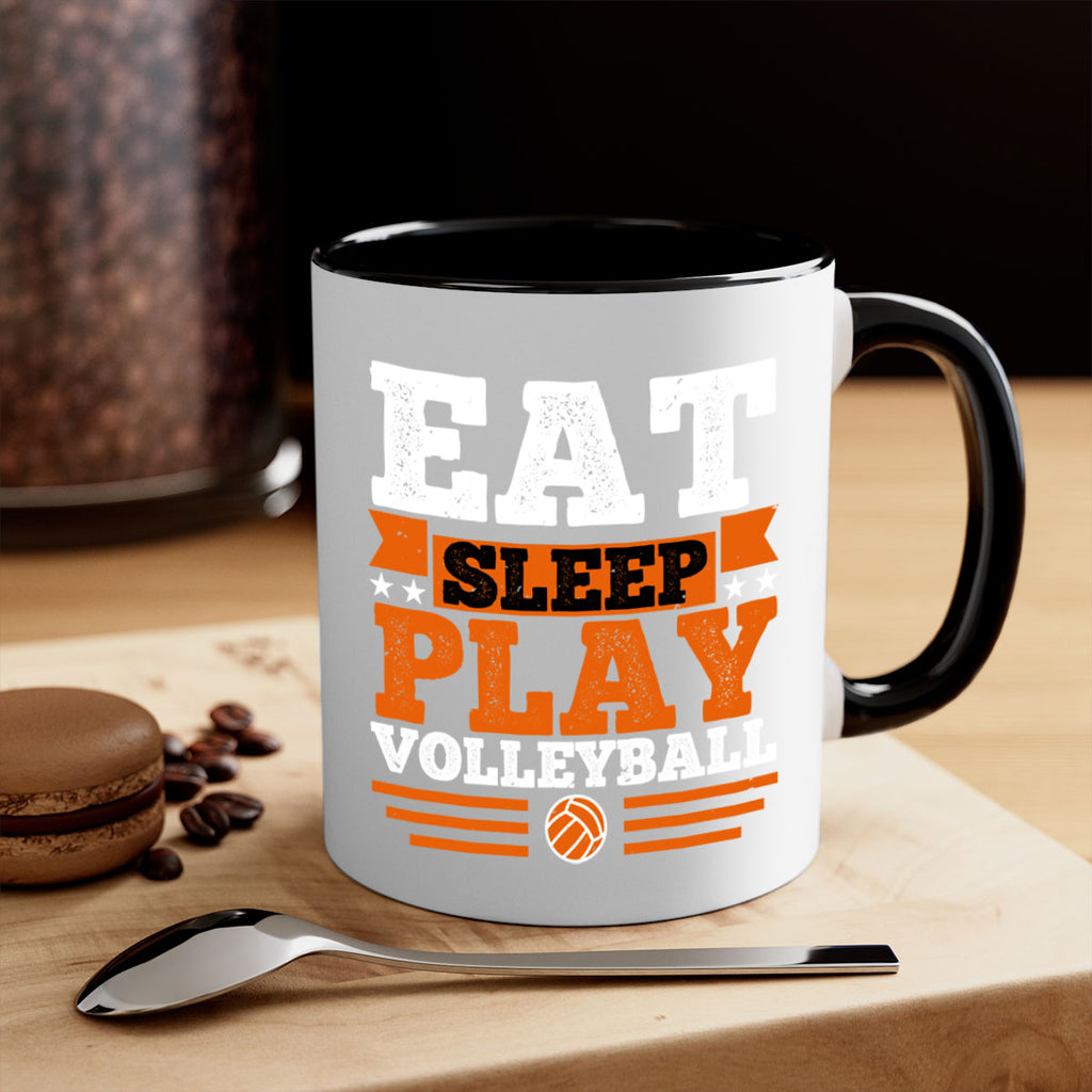 Eat sleep play volleyball 2341#- basketball-Mug / Coffee Cup