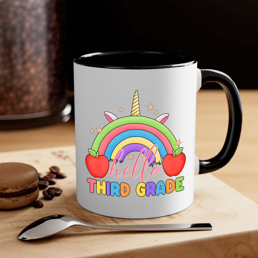 Hello 3rd Grade Unicorn Rainbow 13#- Third Grade-Mug / Coffee Cup