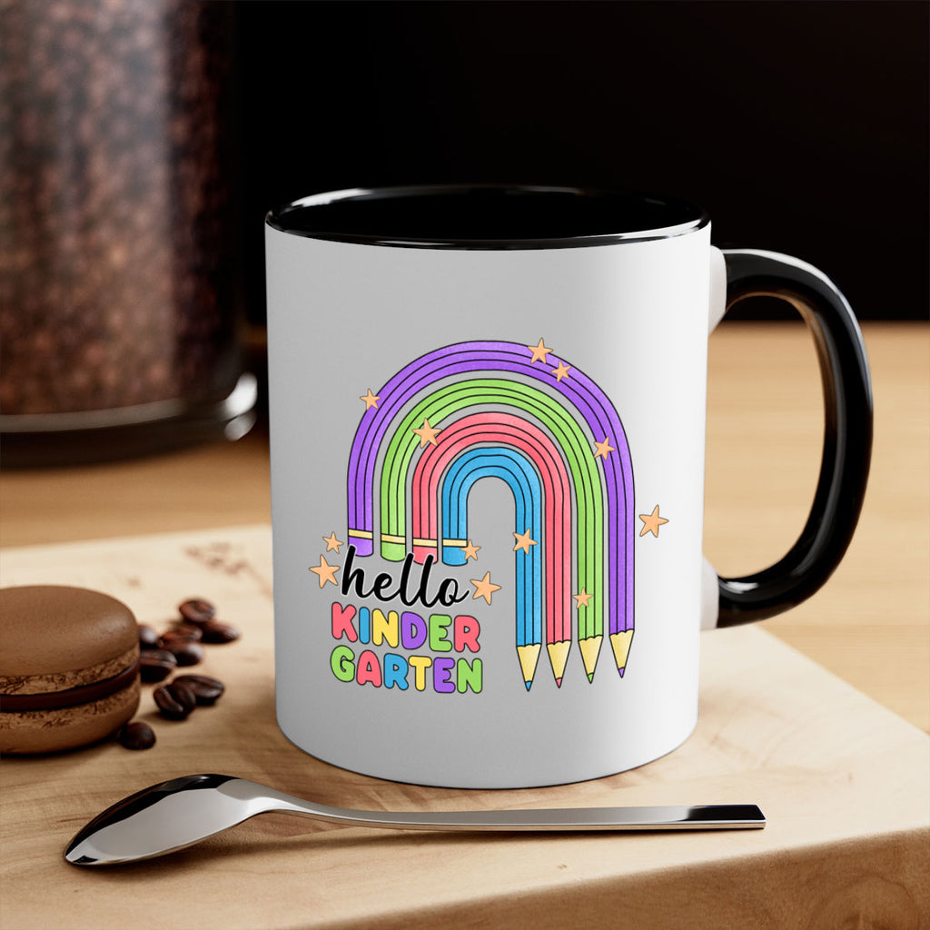 Hello Kindergarten Pencil Rainbow 4#- Kindergarten-Mug / Coffee Cup
