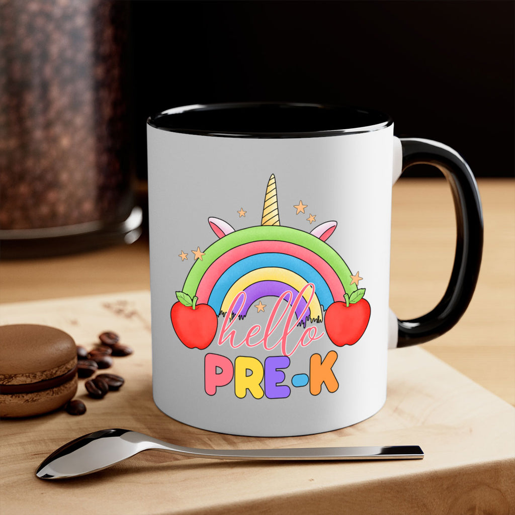 Hello PreK Unicorn Rainbow 7#- preK-Mug / Coffee Cup