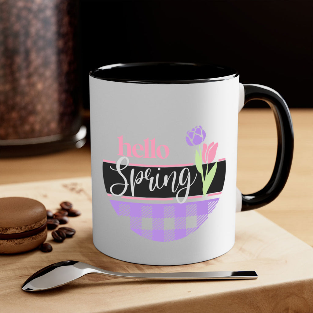 Hello spring plaid206#- spring-Mug / Coffee Cup